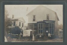 RPPC Springville Market Pennsylvania Two Dogs & Horse Carriage out Front 1900 picture