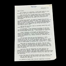 1991 Jimmy Carter Letter Habitat For Humanity Signed Stamped? Plains Georgia picture