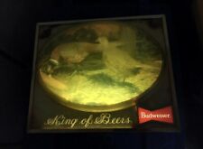 Vintage 1970s Budweiser King Of Beers Pheasant Bubble 3d Light🔥🔥🔥 picture