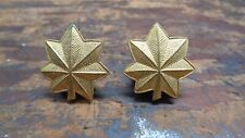 WWII vintage US Army Officers Major rank insignia uniform pins AMICO picture