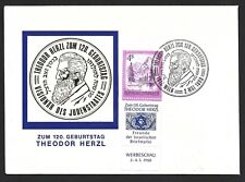 AUSTRIA 1980 JEWISH JUDAICA FDC COVER THEODOR HERZL 120 YEAR picture