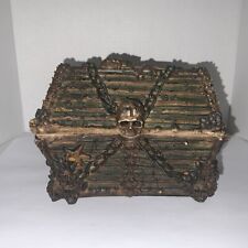 Ebros Pirate Davy Jones Skulls & Bones Keepsake Treasure Chest - Magnetic Close picture