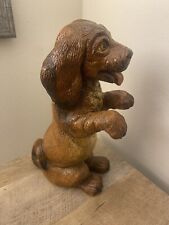 Vintage Progressive Art Product DOG Figurine 1976 Brown 13” Canine Statue picture