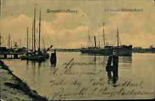 Brunsbuttel Germany Am Kaiser Wilhelm Kanal c1910 Vintage Postcard picture
