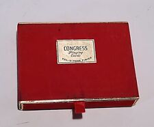 Vintage Congress Exxon Playing Cards 2 Deck  Cel-u-tone Finish Red Velvet Box picture