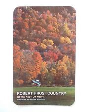 Robert Frost Country Vintage Book Advertisement Card 1977 Betsy & Tom Vermont picture