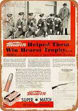 Metal Sign - 1934 Western .22 Super Match Cartridges -- Vintage Look picture