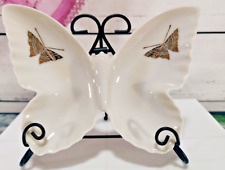 Vintage Art Deco Treasure Masters Porcelain Butterfly Shaped Trinket Dish picture