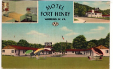 LINEN Postcard     HOTEL FORT HENRY  -  WHEELING, WEST VIRGINIA picture