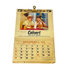 Vintage 1969 Colvert Milk & Ice Cream, Oklahoma Calendar with Recipes Dairy picture
