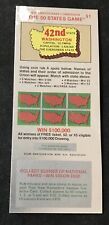 Washington  SV Instant NH Lottery Ticket,  issued in 1977 no cash value picture