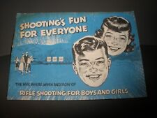 Shooting's Fun for Everyone Rifle Shooting for Boys & Girls 1966 Booklet (R1) picture