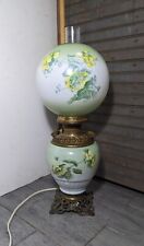 Antique Victorian Gone with the Wind Hurricane Parlor Converted Oil Table Lamp picture