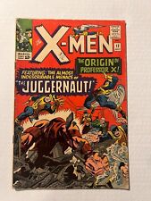 X-MEN #12 1ST APPEARANCE OF JUGGERNAUT ORIGIN OF PROFESSOR X ALEX TOTH ART 1965 picture