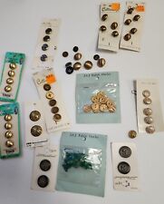 Vintage Mixed Lot Metal Buttons Sewing/Crafts Many with Original Packaging picture
