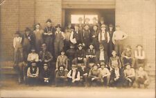 RPPC, Quincy,Om. & KC Burl. Route Workers,Station Agts, Quincy, IL,Old Post Card picture