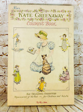 vtg Kim's KATE GREENAWAY Coloring Book Five Uncolored Pages + more See all pics picture