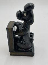 Vintage Lefton 1950s French Poodle Ceramic Single Bookend With Ink Pen Holder picture