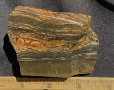 Marra Mamba Tiger Iron Shimmering Stricking Rare Chatoyant Thick Slab 5.4Oz 152G picture