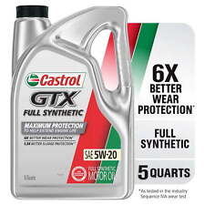 Castrol GTX Full Synthetic 5W-20 Motor Oil, 5 Quarts picture