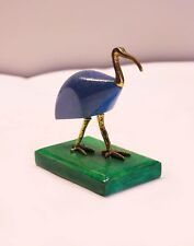 Blue Ibis Thoth statue made from Brass, Egyptian Ibis bird, God Thoth Ibis form picture