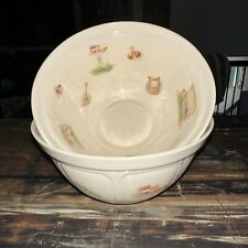 Aynsley Edwardian Kitchen Garden Mixing or Serving Bowl Fine China 7” Lot Of 2 picture