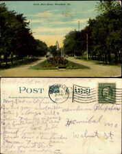 Brookfield Missouri North Main Street 1912 vintage postcard picture