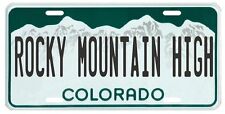 Rocky Mountain High John Denver Colorado License plate picture