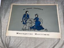 VTG French Maritime MesMar MM Brochure: En Bonne Compagnie Messageries Maritimes picture