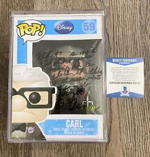 Funko Pop Disney - Up: Carl #59 Signed/Quoted By Ed Asner Beckett Certified picture