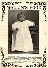 1890s MELLIN'S BABY FOOD BOSTON MASS EVELYN HAGEMAN BABY ADVERTISEMENT Z703 picture