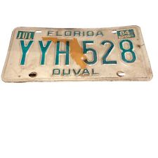 Vintage 1984 Florida License Plate Tag Sunshine State Duval County YYH-528 picture