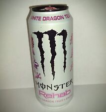 RARE 2018 Monster Energy Drink Rehab WHITE DRAGON TEA (1X) FULL 15.5oz Can picture