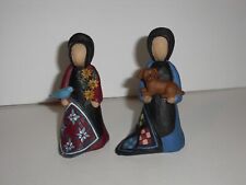 Blossom Bucket Esther O’Hara Retired 2009 Two Amish Figurines picture