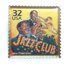 32 Cent Stamp Jazz Club Pin S1 picture