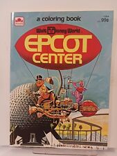 1983 Rare EPCOT CENTER Golden Book Coloring Book Walt Disney World (NM UNUSED) picture