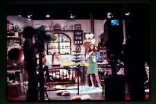 Woman at a TV Studio & Man w/ RCA Camera in 1974, Unbranded Slide aa 7-18a picture