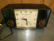 Vintage 1950's Bulova Model 160 series  Clock/Radio  WORKS picture