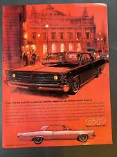 Vtg 1960s Ad, General Motors Corp,  Pontiac Grand Prix Trophy V-8 picture