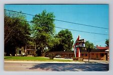 Mt Morris MI-Michigan, Oberlin Motel, Advertising, Antique Vintage Postcard picture