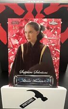 Queen Amidala Star Wars Sapphire Selections RED 3/5  picture