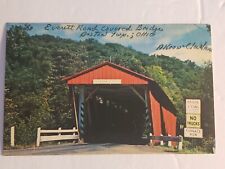  Everett Road Covered Bridge Boston Township Ohio Postcard #103 picture