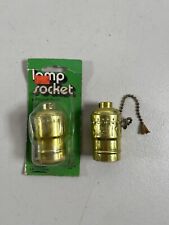 Lot of 2 Vintage Leviton Pull Chain Lamp Switch Sockets 3-Way #21 picture