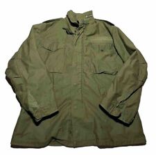 Vintage Us Military M65 Jacket Size Medium Green Vietnam Era 60s AI9 picture