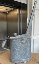 ANTIQUE PENNSYLVANIA RAILROAD Stamped Galvanized WATER /OIL CAN picture