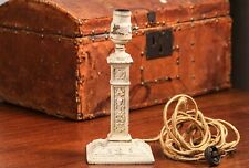 Rare Early Electrified Ornate Untouched Antique Table Lamp Neoclassical Design picture