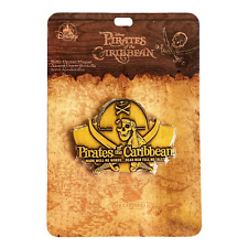 Disney Parks Pirates of the Caribbean Magnetic Bottle Opener Magnet Metal Bronze picture