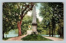Concord MA, Battleground Memorial, Bridge, Massachusetts Vintage Postcard picture