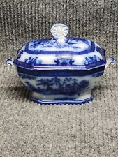 Flow Blue Amoy Sauce Tureen picture