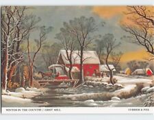 Postcard Winter In The Country Grist Mill picture